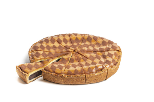 Torta al cioccolato pretagliata