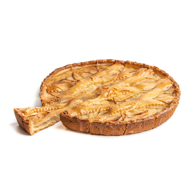 Torta di mele pretagliata